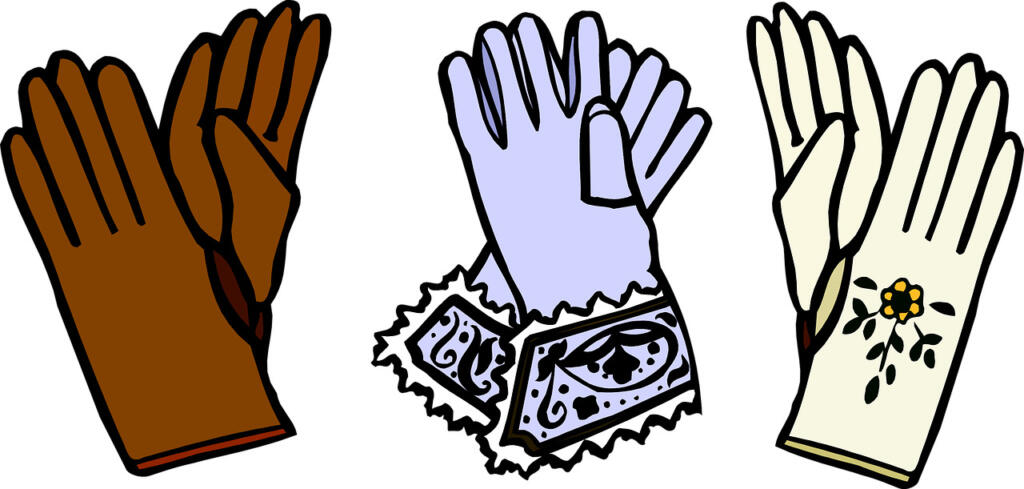 gloves, leather, elegant