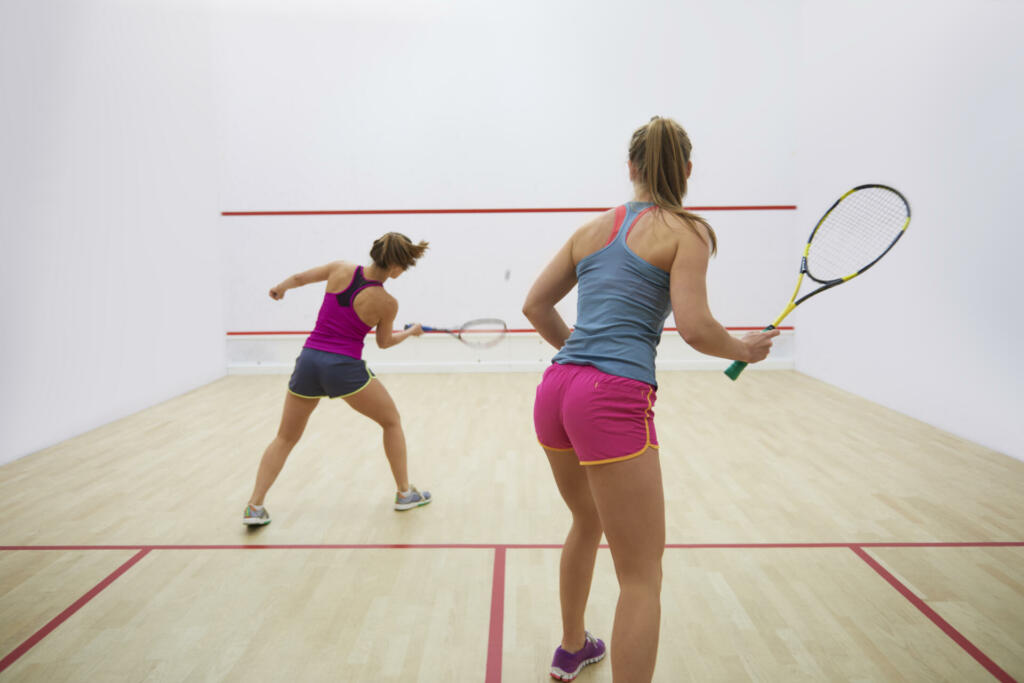 Great endurance of two squash players