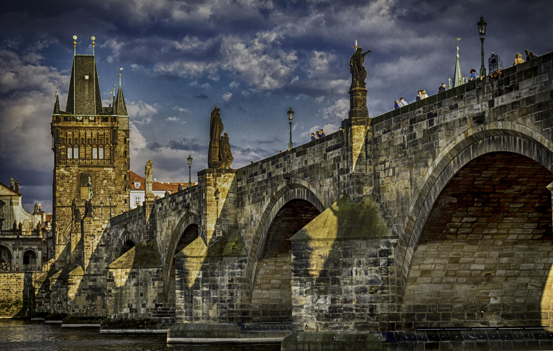 HDR image of most famous bridge in Prague