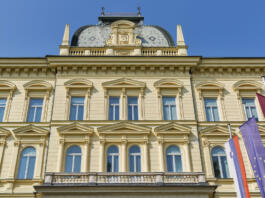 Headquarters of the University of Maribor, Slovenia. Front view.