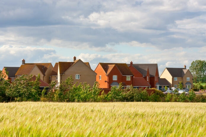 Modern housing  in Suffolk, UK