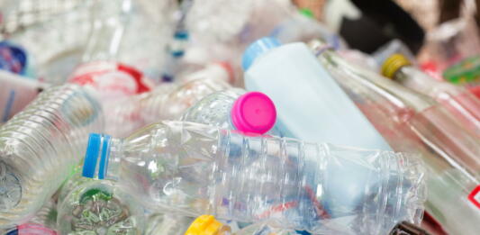 plastic bottles,Recycle waste management concept.