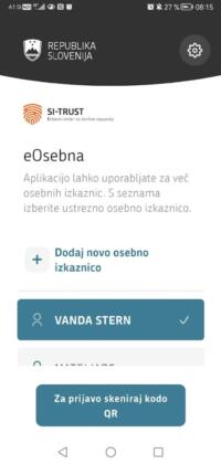 Aplikacija eOsebna