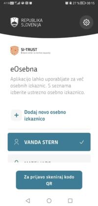 Aplikacija eOsebna