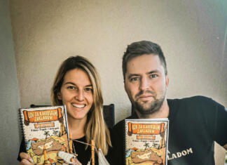 Kristina in Žiga, ustvarjalca Lova za zakladom: »Najin cilj je bil ustvarjanje spominov« Kristina in Žiga sta skupaj ustvarila knjižici Lov za zakladom in Lov za karibskim zakladom