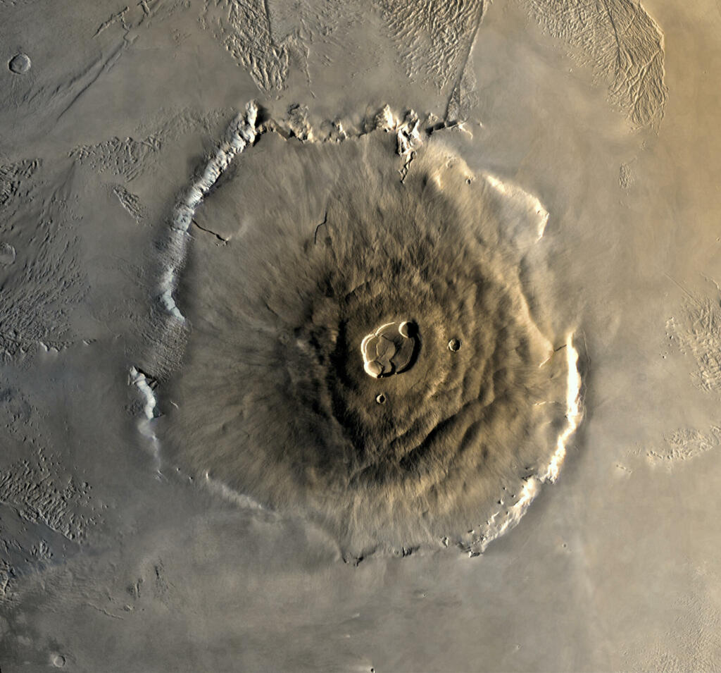 Gora Olympus Mons na Marsu