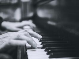 piano, hands, music