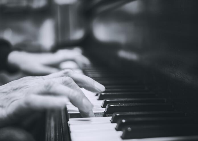 piano, hands, music