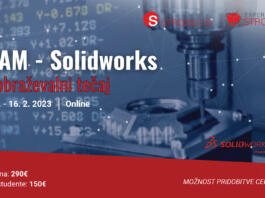 Osnovni CAM tečaj + Uradni certifikat o znanju - CAMWorks in SolidWorksCAM | 7.2. - 16.2. | Online