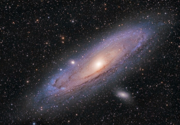 Telescope image of the Andromeda Galaxy (M31)