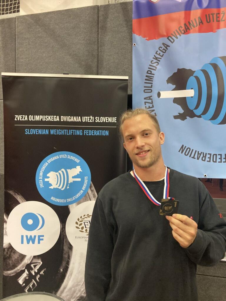 David Birk z osvojeno zlato medaljo