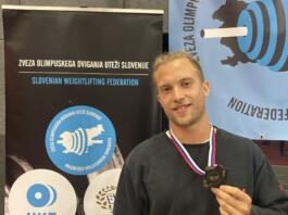 David Birk z osvojeno zlato medaljo