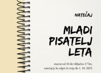 Sodeluj na natečaju Mladi pisatelj leta! Plakat z glavnimi navodili natečaja