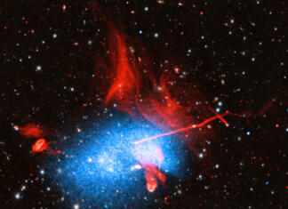 Znanstveniki prvič preučili strukture zvezdnih kopic znotraj galaksij Sklop galaksije, ki ga je ujel teleskop James Webb