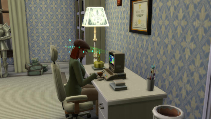 sims 4, research machine, screenshot