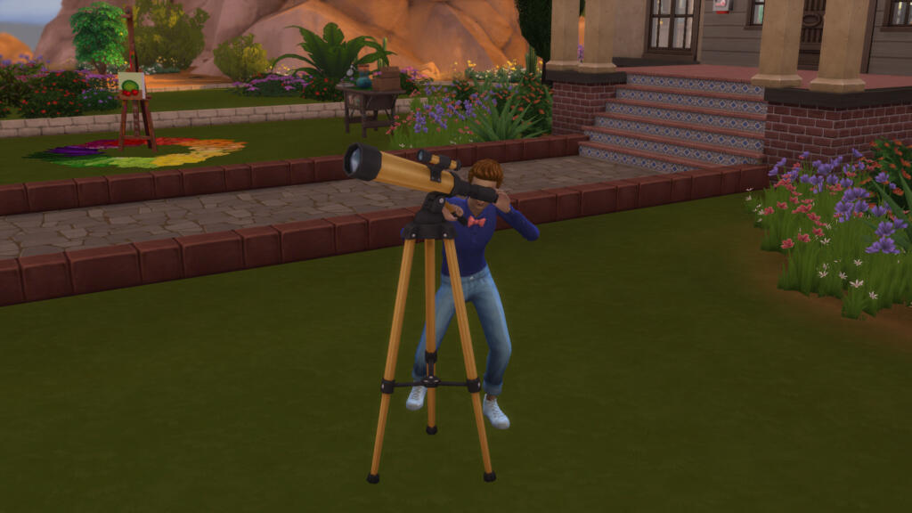 sims 4, telescope, screenshot