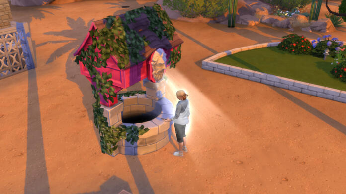 sims 4, romantic garden stuff well, screenshot