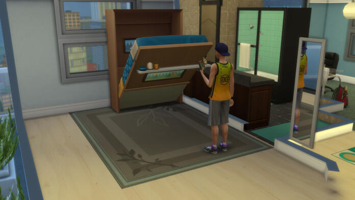 sims 4, murphy bed, screenshot