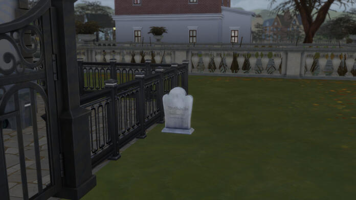 sims 4, screenshot, tombstone