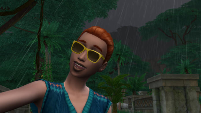 sims 4, storm, selfie