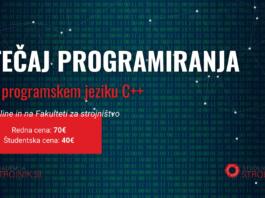 Osnovni tečaj programiranja v C++ / 14. 3. - 23. 3. / Online in v živo