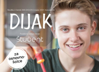 Dijak marec 2023 Naslovnica revije s sliko najstnika