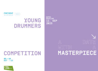 Prijave na Zlati boben so odprte Grafika za tekmovanje z datumom in naslovom