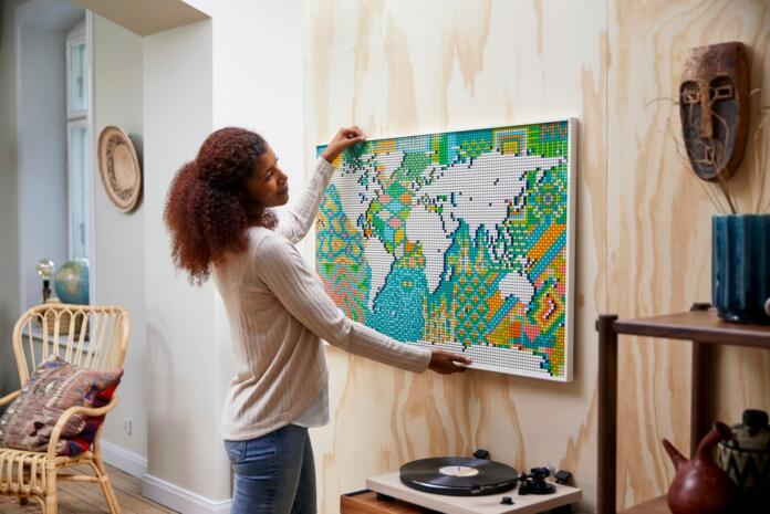Lego set zemljevid sveta