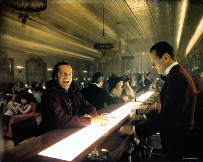The Shining, Stanley Kubrick film, Jack Nicholson at the bar