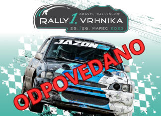 Rally Show prihaja na Vrhniko! Grafika za Rally Show z napisom odpovedano
