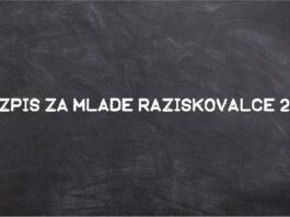 Razpis za mlade raziskovalce 2023