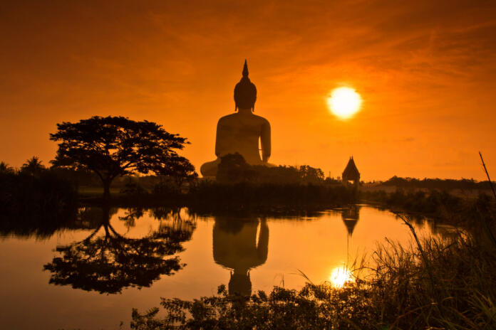 "Big buddha statue at Wat muang, Thailand"