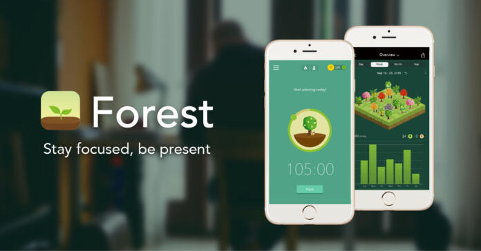 forest, aplikacija za koncentracijo pri učenju