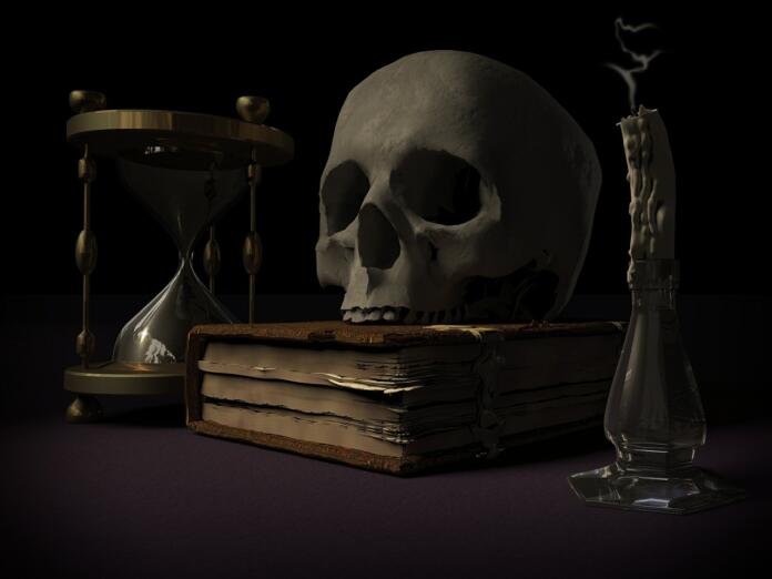 mortality, skull and crossbones, vanitas