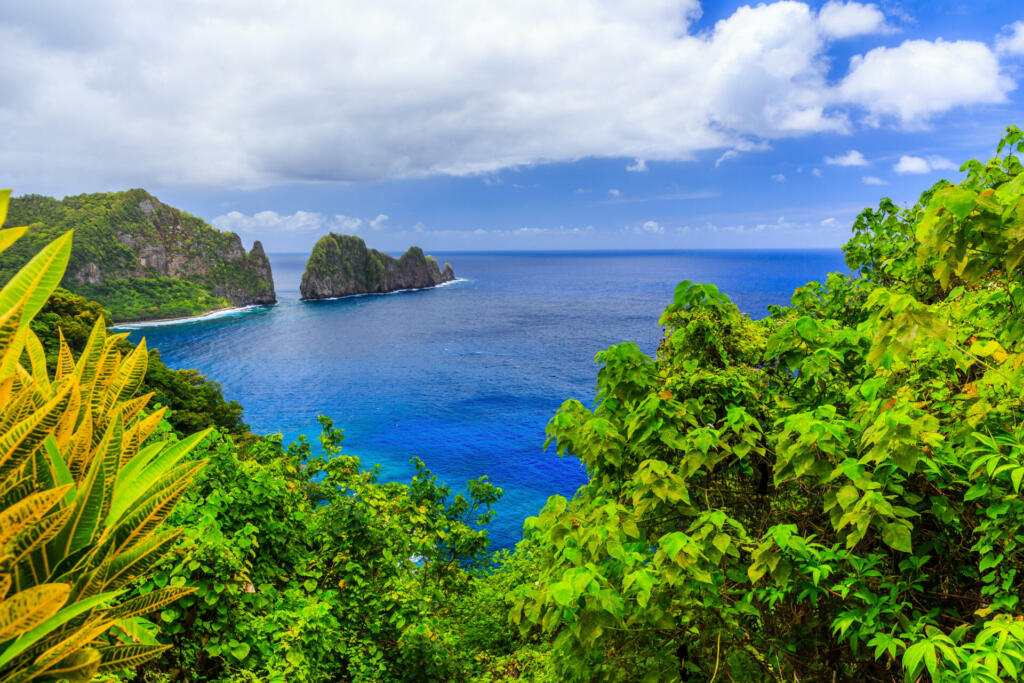 Pago Pago, American Samoa. Camel Rock near the village of Lauli'i.