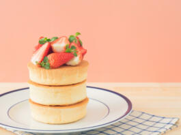 pancake with strawberry