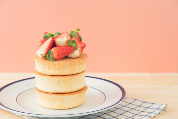 pancake with strawberry