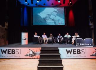 Nagrade WEBSI Digitalni presežki Slovenije za najbolj drzne in izstopajoče projekte v letu 2023 Govorci na odru
