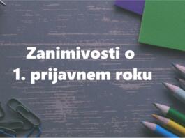 Zanimivosti o prvem prijavnem roku