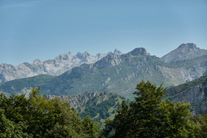 Beyu Pen path in the Ponga Natural Park in Asturias. Spain