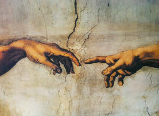 Najbolj vplivni umetniki leta 2023 Slika stvarjenje Adama