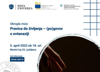 Okrogla miza Pravica do življenja – (po)govor o evtanaziji Grafika za okroglo mizo