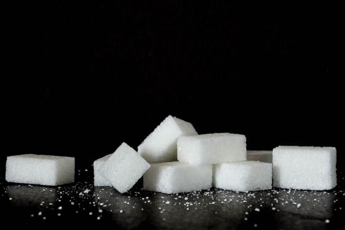 sugar, sweets, black background