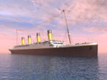 Computer generated 3D illustration with an Ocean Liner