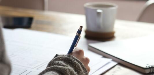 Designer sketching Wireframes