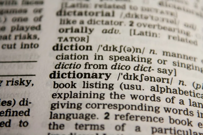 dictionary, words, grammar