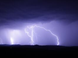 flash, thunderstorm, ore mountains