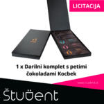 Licitacija za darilni komplet s petimi čokoladami Kocbek