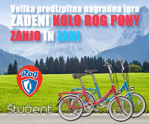 Velika predizpitna nagradna igra Zadeni kolo Rog Pony Zanjo in zanj