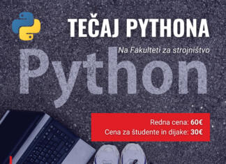 Tečaj programiranja v okolju Python za začetnike / 6.11. – 15.11. 2023